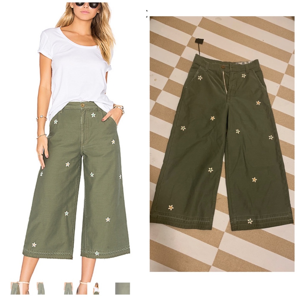 $319 SIWY Loretta Military Wide Leg size 23